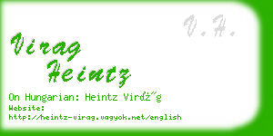 virag heintz business card